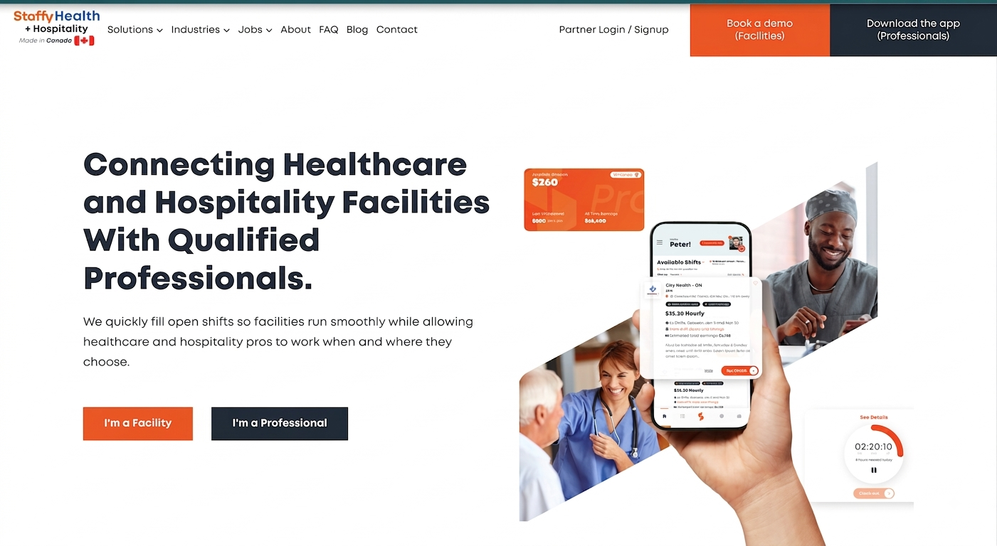 Staffy - Healthcare & hospitality shift marketplace